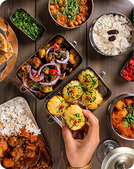 Freshly prepared Gulshan dish